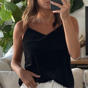 a new day Black Velvet Camisole Top